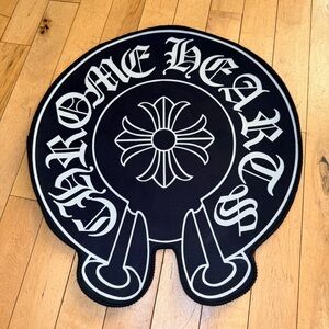 Chrome Hearts Monochrome Logo Rug
